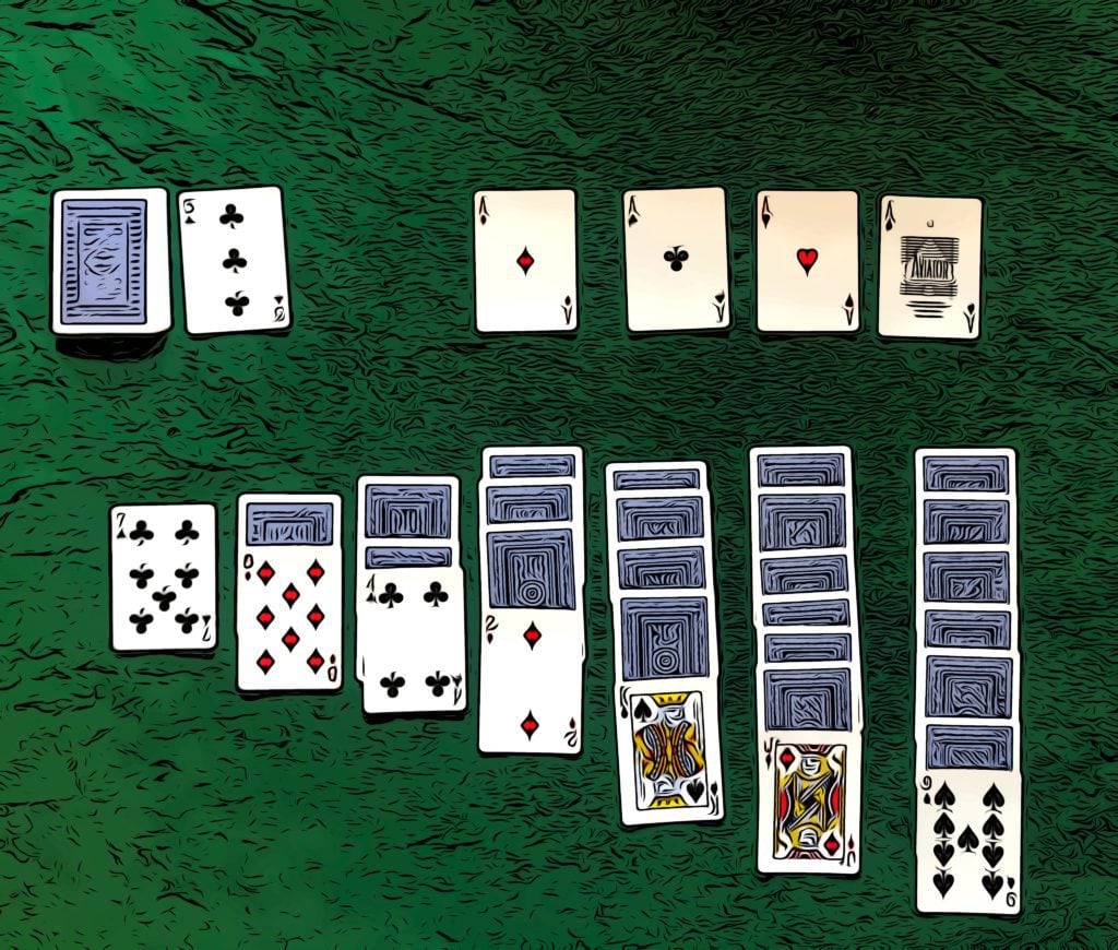Klondike solitaire